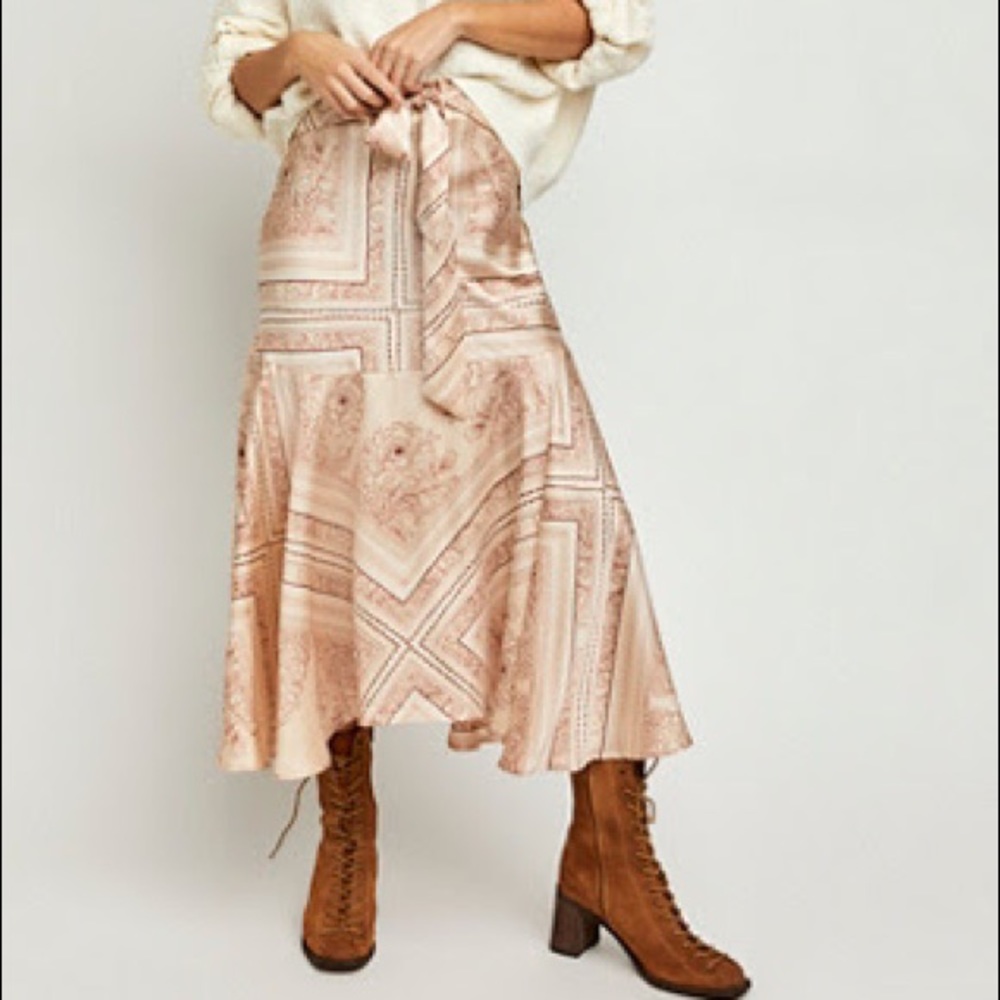 Free People Hampton Wrap Skirt